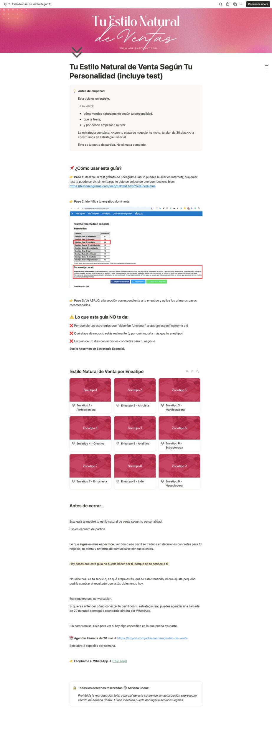 Tu Estilo Natural de Ventas — recurso gratuito